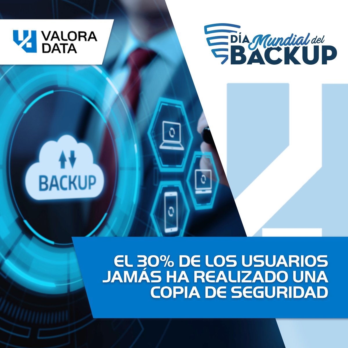 ValoraData's tweet photo. ¿Una copia de seguridad? ¿Para qué? ¿Qué puede pasar?🤔
Perder todo el contenido de nuestro dispositivo electrónico a causa de un robo, un virus, un error humano...
Toma conciencia con el #DíaMundialDelBackup🔐 y haz copias de seguridad de tus archivos
#Backup #ValoraData https://t.co/7qtuLV7wGL