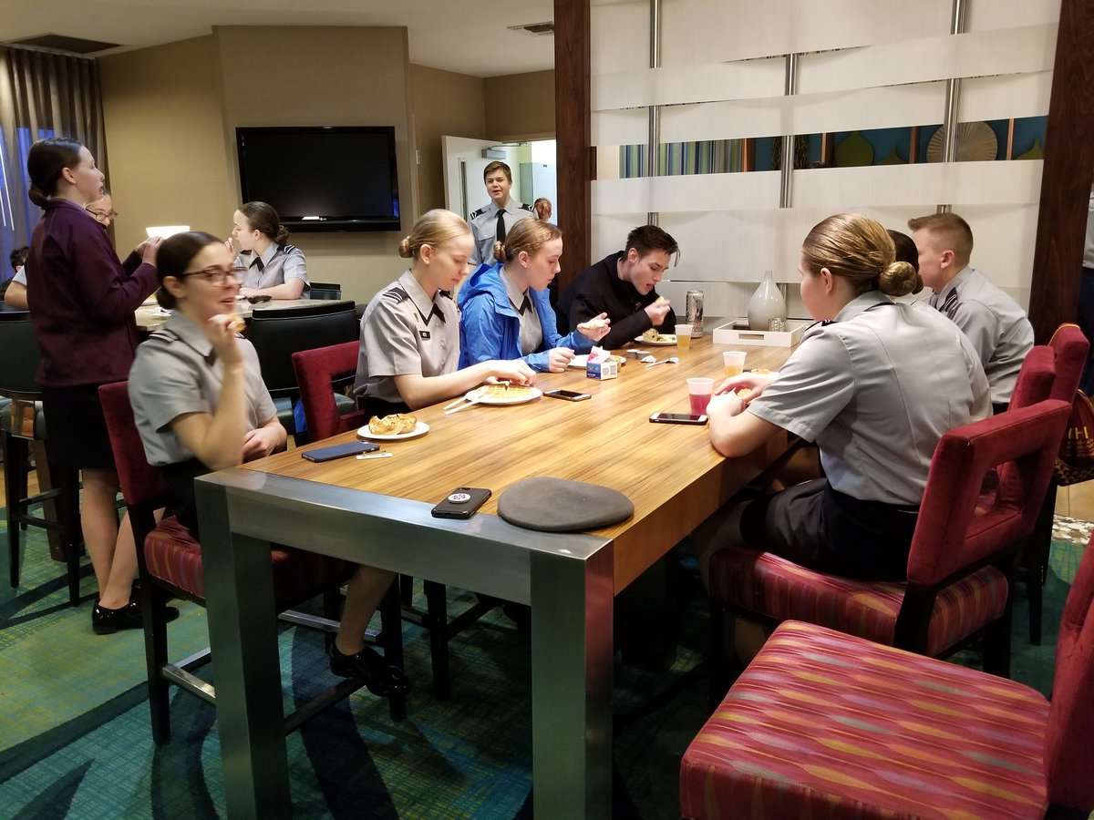 You can't win a JROTC competition on an empty stomach. Sioux Falls 2019.