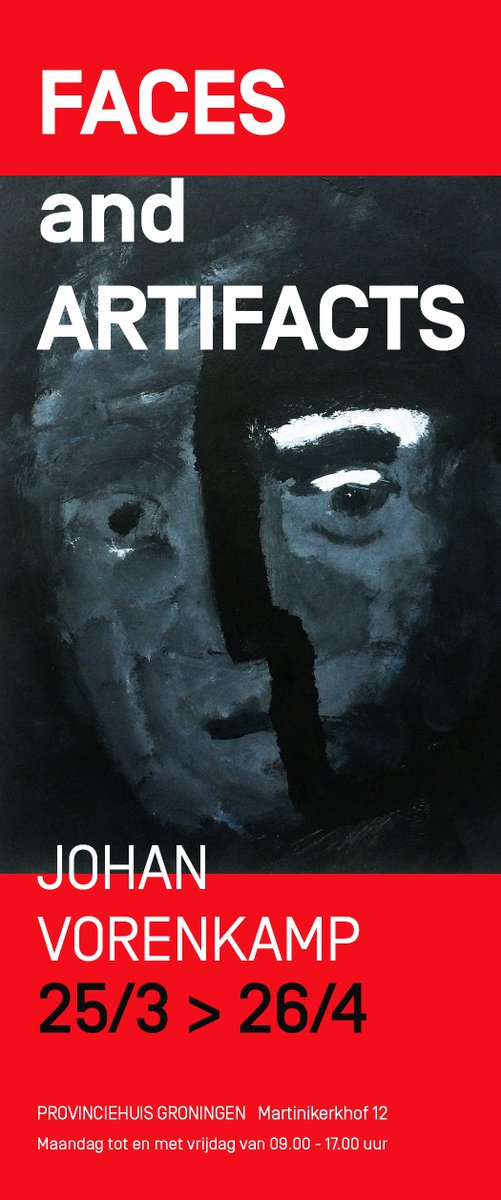 HoleInTheDyke's tweet photo. ‘FACES and ARTIFACTS’. On view at the Provinciehuis in Groningen from 25 March 2019 through 26 April 2019. Opening hours: Monday Till Friday from 09.00 - 17.00 https://t.co/Aj6jkPgZPr