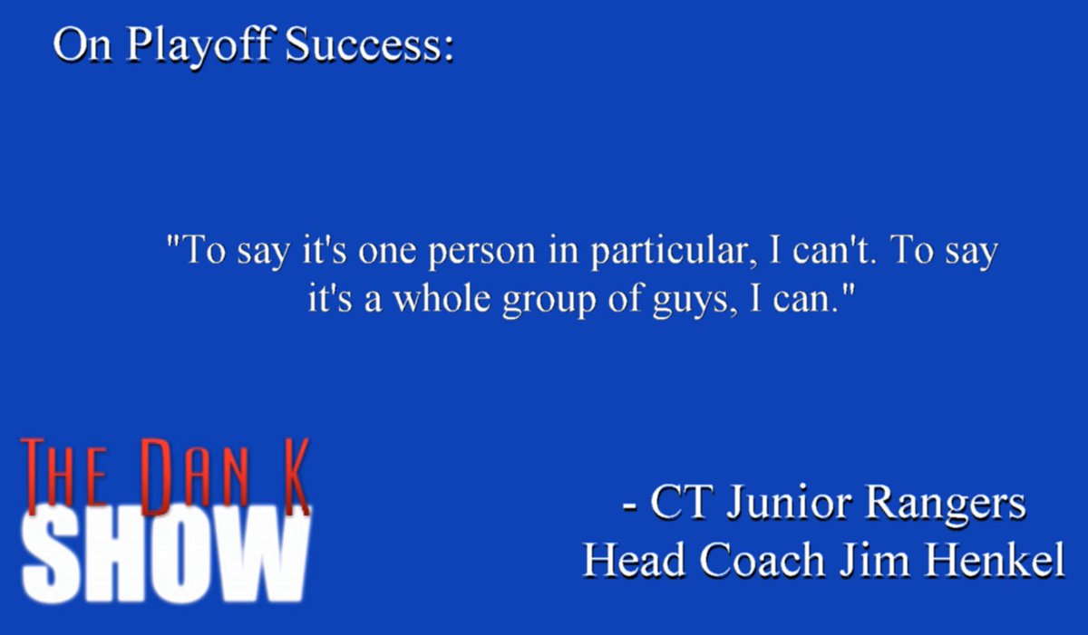 A major reason for the success of the #CJR #NCDC team is Coach <a href="/jimhenkel12/">Jim Henkel 🗽🇺🇸</a> gets it and the boys bought in big time - it’s game day folks send us a good luck message for the team as they head to Marlboro for first game tonight at 5:00PM. You can catch the action on <a href="/MyHockeyTV/">HockeyTV</a>