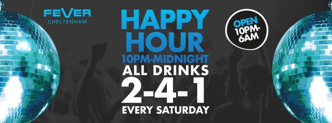 Don’t forget TONIGHT we have HAPPY HOUR 😃 

2-4-1 EVERY SATURDAY BEFORE MIDNIGHT 🕛 💙

Open from 10pm 👉🏻 6am! 🎉