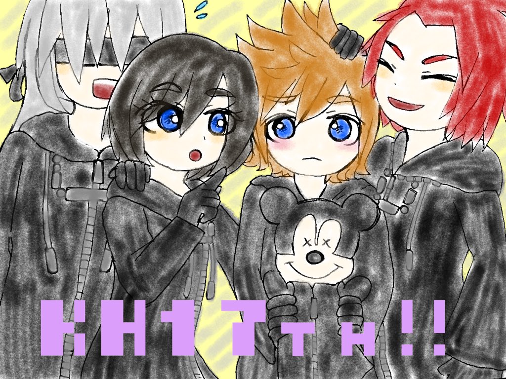 akogia07's tweet photo. #キングダムハーツ17周年  #kh17 
遅れちゃったけど！kh17周年おめでとうございまああああああす！大好きです！)^o^(❤️イラスト358組と目隠し陸！ https://t.co/2dvTJT9ES8