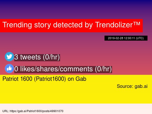 Patriot 1600 (Patriot1600) on Gab mittromney.trendolizer.com/2019/03/patrio…