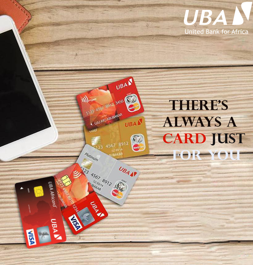 UBA__Liberia's tweet photo. With UBA, there is always that special card just for you.
#UBAPlatinumMasterCard
#UBAMasterCard
#UBAvisacard
#UBAprepaidvisacard
#UBAstudentprepaidvisacard https://t.co/feKin9UE27