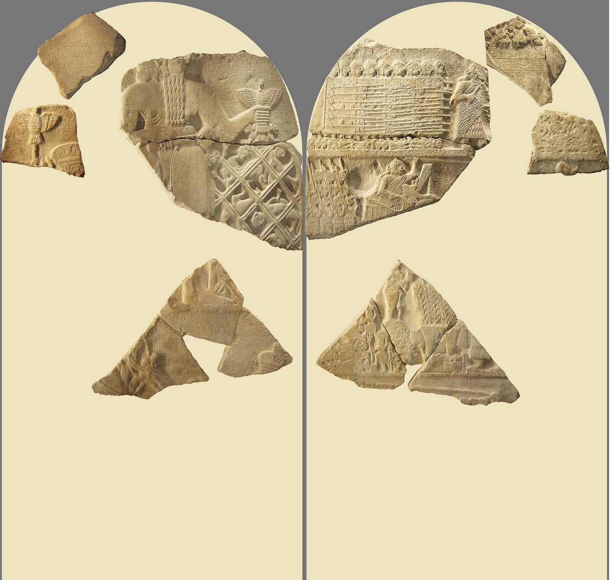 ORIENS_Cultura's tweet photo. #Estela de los Buitres: relieve que narra la victoria del rey Eannatum de #Lagash sobre Umma, ciudades #sumerias. Fragmento con los soldados en formación #militar en falange pisando los cadáveres de sus enemigos. 2450 a.C. #Arte narrativo y bélico en #Mesopotamia. https://t.co/MciH1d0vyE