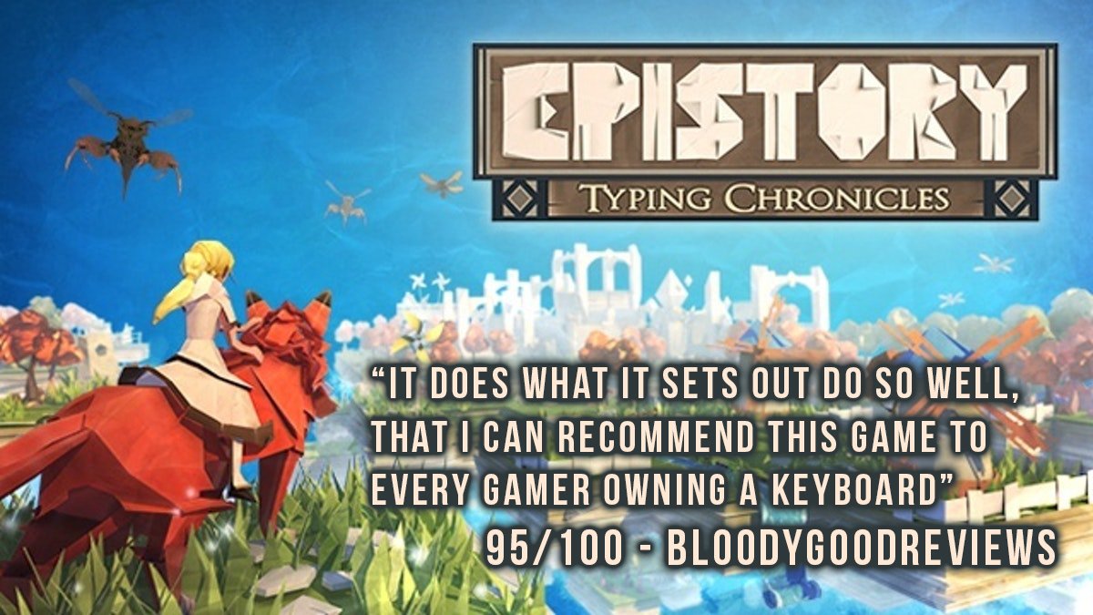 grumiauxl's tweet image. FishingCactus "RT Bloodyspasm: One of the best #Indiegames I've ever played is currently discounted by 75% on Steam. #Epistory is an adventerous typing game with amazing narration and full of clever ideas. epistorygame 
---
My full review: … https://t.co/ShoJQpusbh"