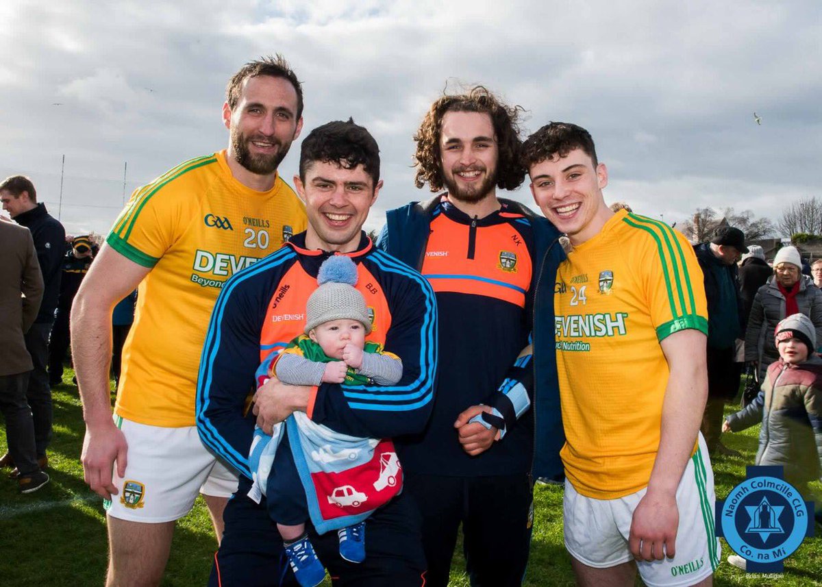 StColmcillesGAA's tweet photo. It’s a really special day for @MeathGAA Good luck to @BrennanbBen @ReillyGraham James @NiallKane3 @colmnally and all the squad. We will be there in numbers behind you #16thman #hondaroyals #bringithome https://t.co/N0gJ1oW1k9