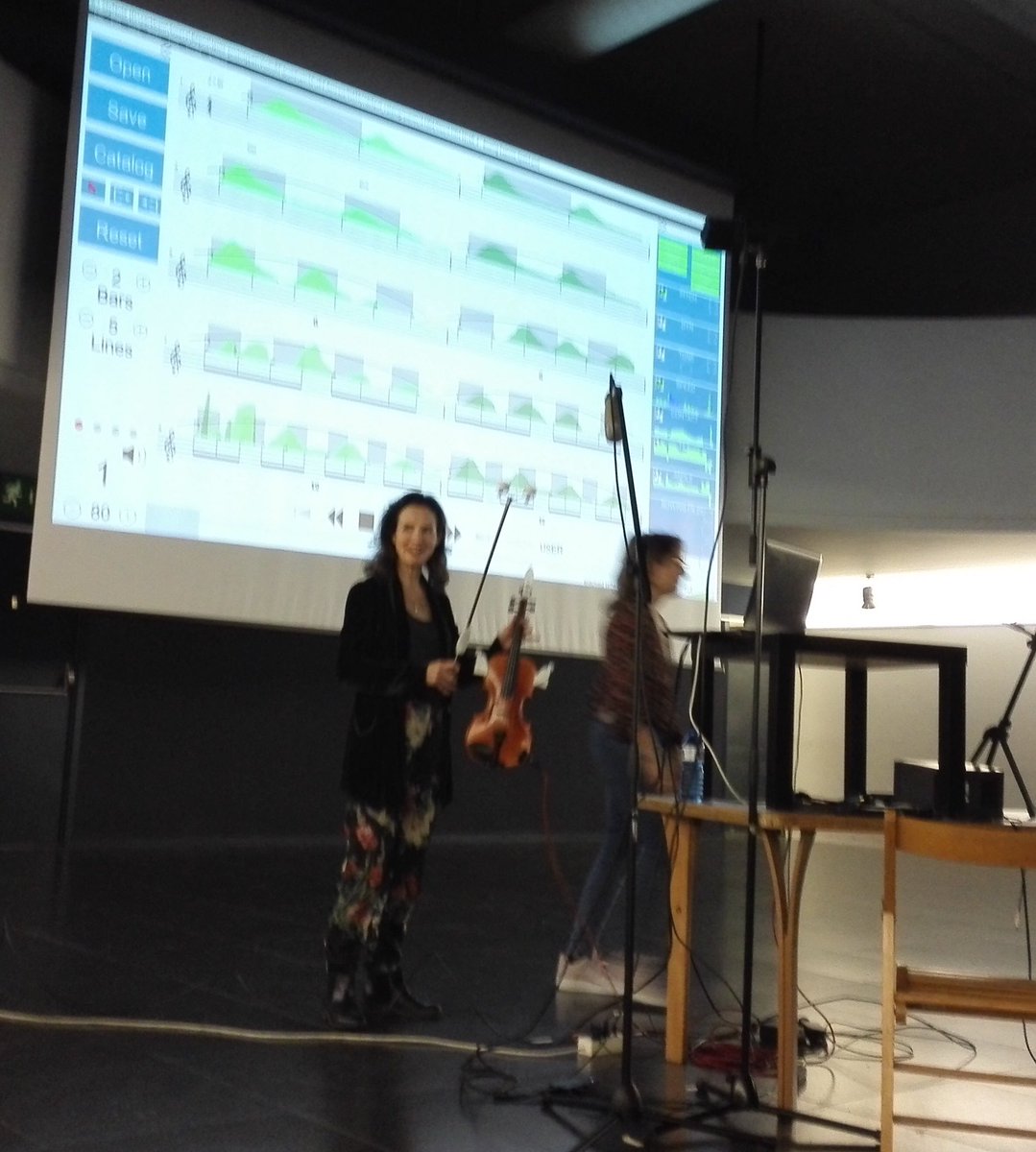 MadeleineM_Vln's tweet image. Good to be in #Barcelona for the final review of our @TELMI_Project funded by @EUhorizon2020 with colleagues from @RCMLondon @CPerfSci @AaronWilliamon @geordiewaddell @mtg_upf @cpinfomus @Saico_In @highskillz_uk and pianist Anna Serret joining me in a #violin recital, aptly 29.3!