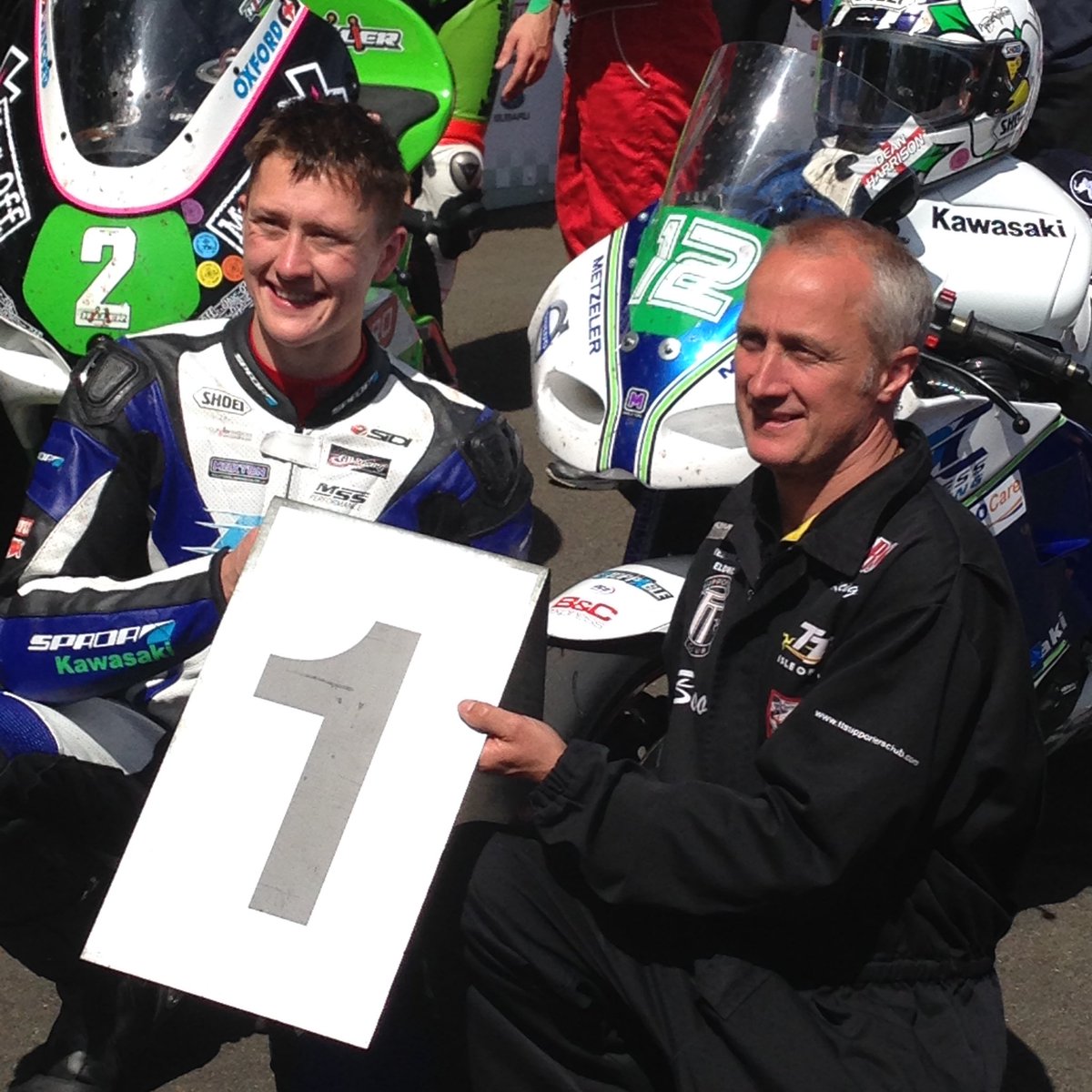 ⁦<a href="/deanharrisonTT/">Dean Harrison</a>⁩. #1stTTwin #Father &amp; Son  #❤️this