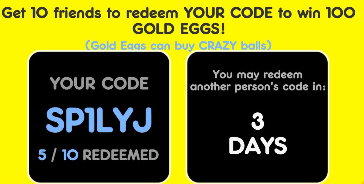 GEORGEPYM69's tweet photo. Make sure you use my code on flappy golf 2 "SP1LYJ" to get 10 golden eggs 😂😂 https://t.co/StQSe17ZcT