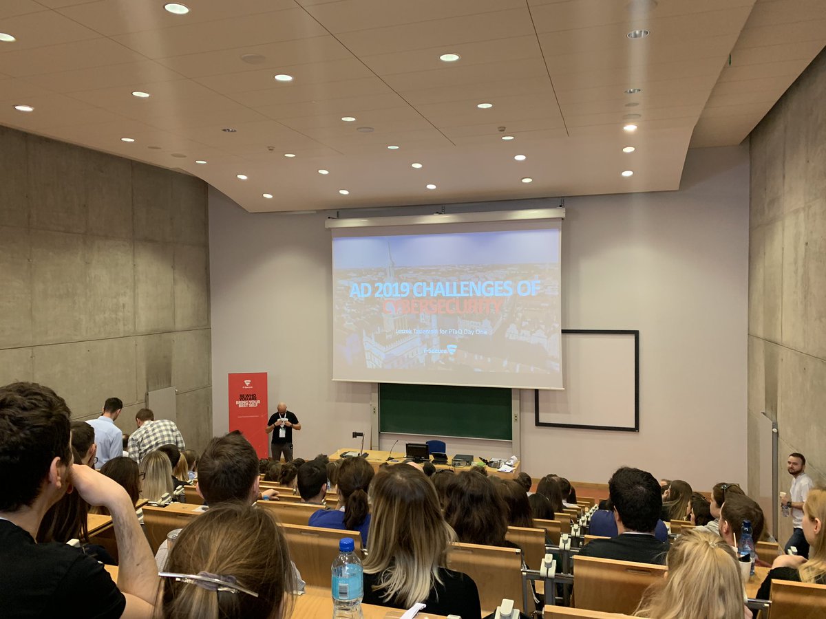 Aleksandra Kornecka (@ola_the_sec_qa) on Twitter photo @LeszekTasiemski <a href="/FSecure/">F-Secure</a> on #cybersecurity challenges 👣👩💻👨🏻💻🕴🕶🕷🕸🦈🌘 #PTaQDayOne <a href="/PTaQGroup/">PTaQ</a> @CityOfPoznan <a href="/aleetesting/">Aleksander Lipski</a> <a href="/michal_sle/">Michal Slezak</a> @thedawidbalut
Tiny drons as malware actors and medTech crime 😱 @LeszekTasiemski <a href="/FSecure/">F-Secure</a> on #cybersecurity challenges 👣👩💻👨🏻💻🕴🕶🕷🕸🦈🌘 #PTaQDayOne <a href="/PTaQGroup/">PTaQ</a> @CityOfPoznan <a href="/aleetesting/">Aleksander Lipski</a> <a href="/michal_sle/">Michal Slezak</a> @thedawidbalut
Tiny drons as malware actors and medTech crime 😱