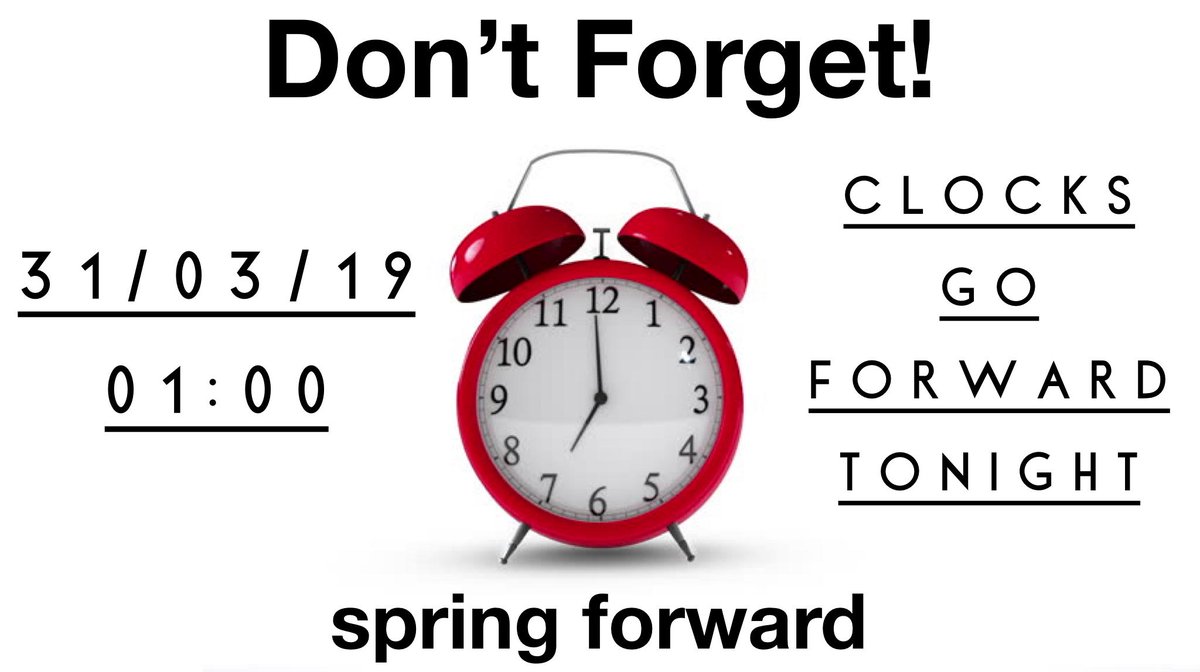 TSG_SERVICES's tweet photo. #springforward2019 https://t.co/kf5vcl5hjJ