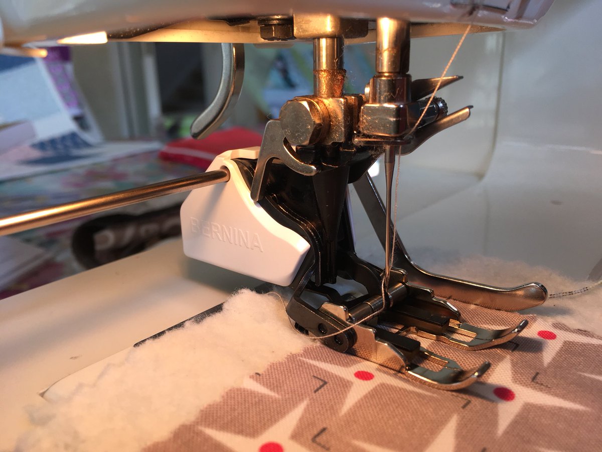 BinaCommon's tweet photo. Thought I was doing so well... but won’t sew!! #bernina #walkingfoot #help!!! https://t.co/LDLkEENMsy