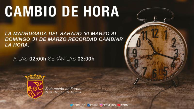 ffrm_es's tweet photo. 🚨 ¡#ATENCIÓN! 🚨 | ¡ESTA NOCHE CAMBIA LA HORA! 🔁🕗

📢 ¡Recordar cambiar la hora en la madrugada de hoy sábado 30 al domingo 31 de marzo! 👉 ¡A las 2:00am. serán las 3:00am.! https://t.co/9U1CzYmII3