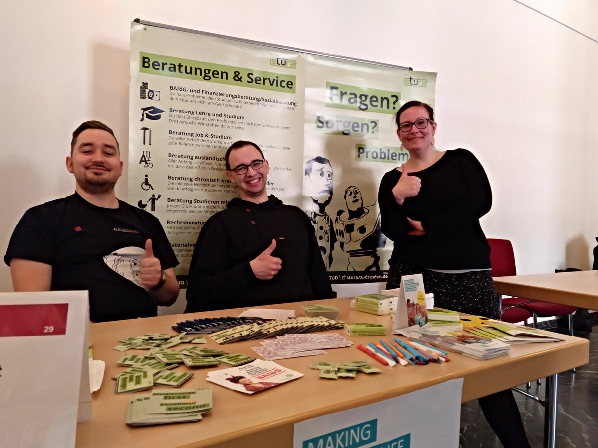 Heute unterwegs im Rathaus Dresden zur Messe StudienStart mit Antworten und Informationen rund ums Studium. /cm