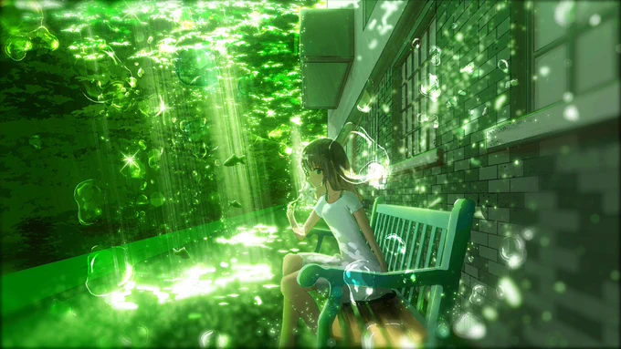 #平成最後に自分の代表作を貼る
光の表現方法を色々追及してました 