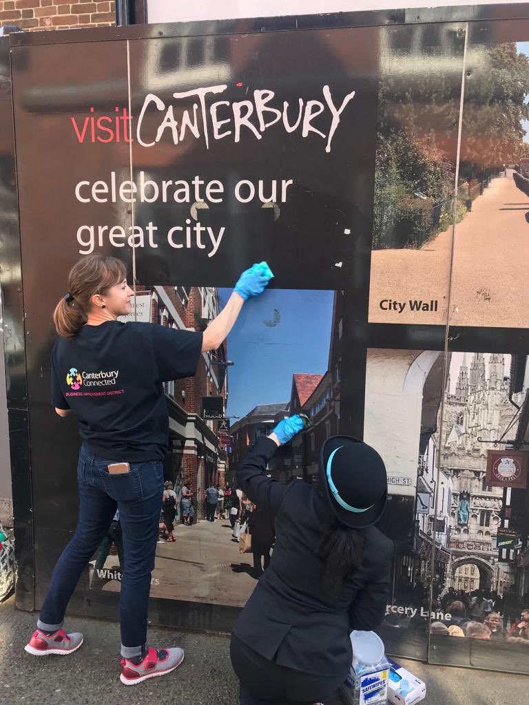 CanterburyBID's tweet image. Yesterday our CEO treated us to a morning out.... #canterbury #graffiti #bid #outing