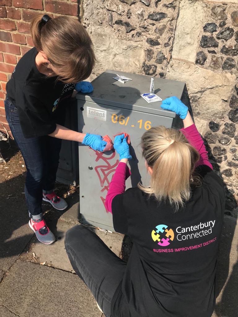 CanterburyBID's tweet image. Yesterday our CEO treated us to a morning out.... #canterbury #graffiti #bid #outing