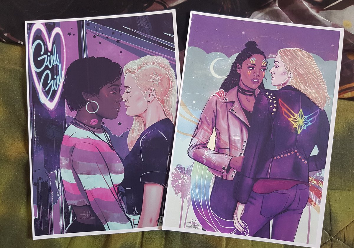 ArtSeaMoni's tweet image. I got a lot of love lately and I want to give some back with a double print giveaway! 
RT + follow to enter for a chance to get these two A4 prints. I'll ship them worldwide. 🌈💙😊 Until April 25th.