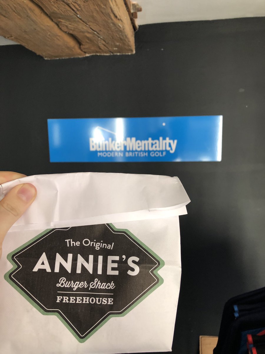 Nice <a href="/original_annies/">Annie's Burger Shack Nottingham</a> to kick off the final day of our pop up shop in Nottingham. Come in and see the team and grab yourself some great golf gear for the start of the season #teambunker #anniesburgershack #stylematters