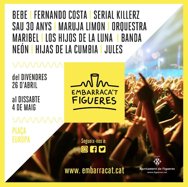 🎤🎧Embarraca't Figueres 2019🎸🎷🥁🎺
#AltEmporda #Figueres #Girona #SantaCreu