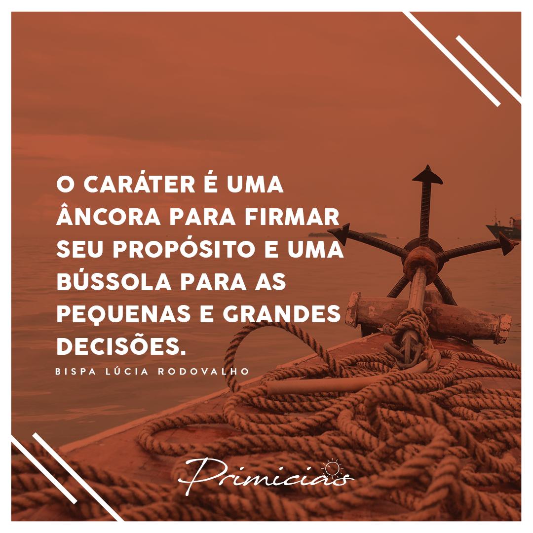 Seu caráter é âncora! 
#mulhercristã #saranossaterra #igreja #propósito #ancora