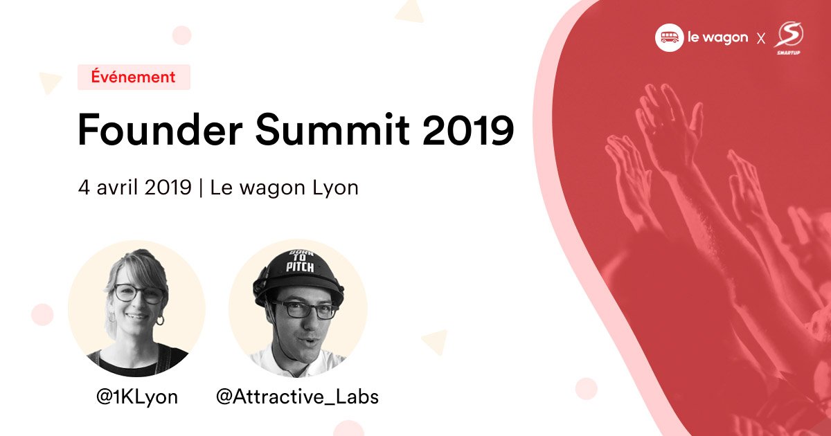 lewagonlyon's tweet photo. Entreprendre c'est bien, s'entourer des bonnes personnes c'est mieux !

Lors du Founder Summit :
➡️ présentation des solutions pour l'accompagnement des start-ups par @1KLyon
➡️ atelier pitch avec @Attractive_Labs

Inscrivez-vous 👉 https://t.co/A46plNfVpB https://t.co/K3xw8awBX6
