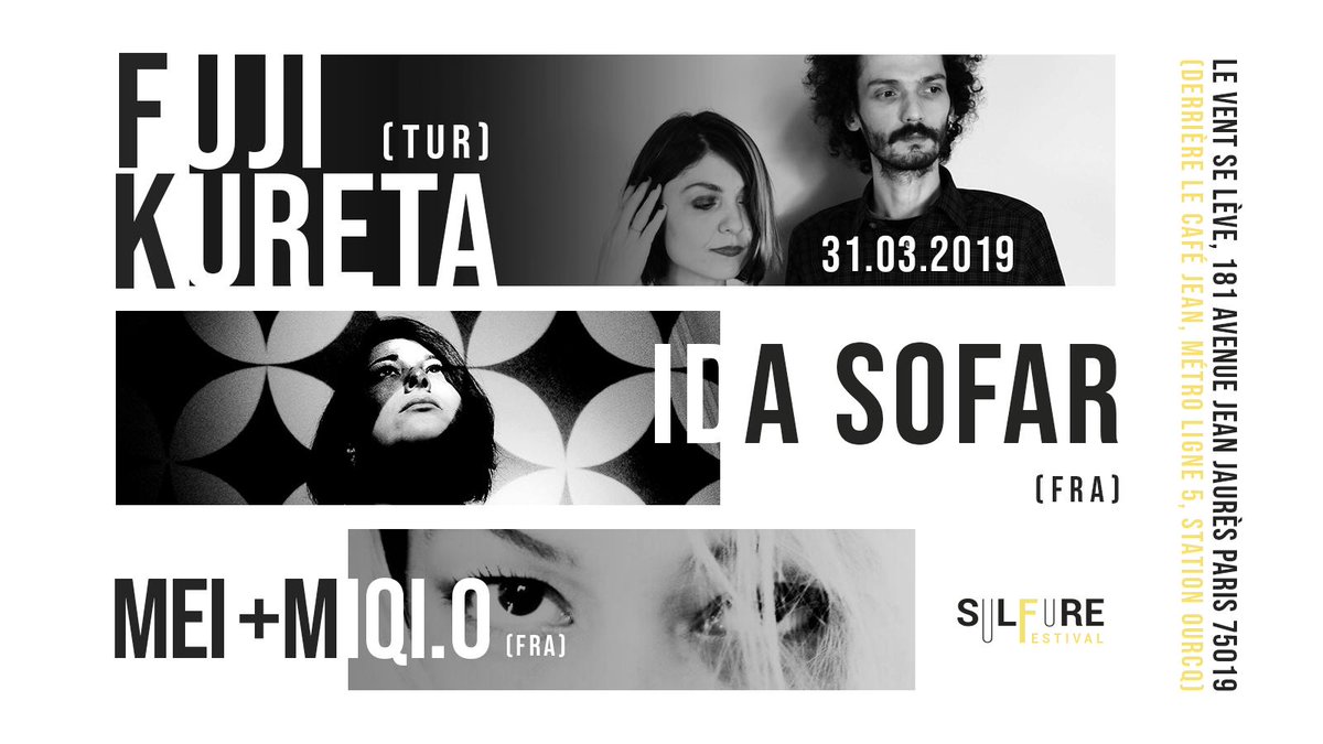 SOUTENEZ LE SULFURE 2020! Dernier jour pour réserver vos tickets sur sulfure-festival.fr pour notre soirée de clôture et nous aider à rentrer dans nos frais pour partir du bon pied l'an prochain! On offre une conso (bière, soda, jus de fruit) avec chaque prévente (10 euros).