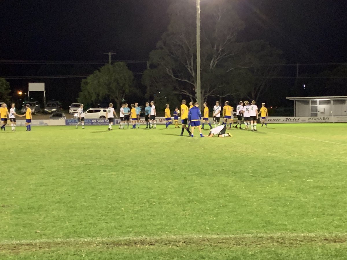 Full time at Lyall Peacock and @TorontoAwabaFC have fought back for a 1-1 draw with @KahibahFC #newfmnl1 @NNSWF