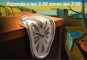 Aquesta matinada de dissabte a diumenge 31 de març 
🧐recorda a les 2:00 🕑seran les 3:00🕒
 #CambioDeHora