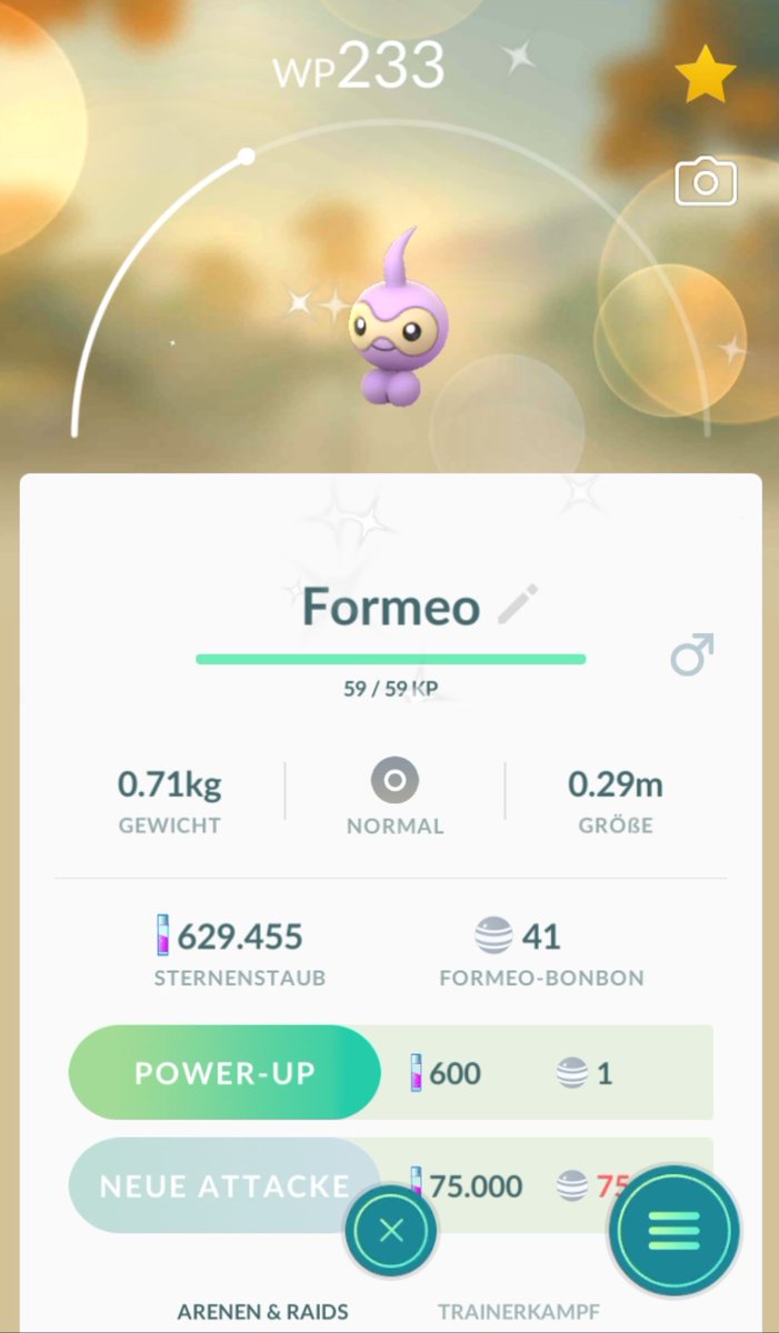 LadyD_Mercury's tweet image. Ein hübscher Fang 😊
#PokemonGo #shiny #Formeo