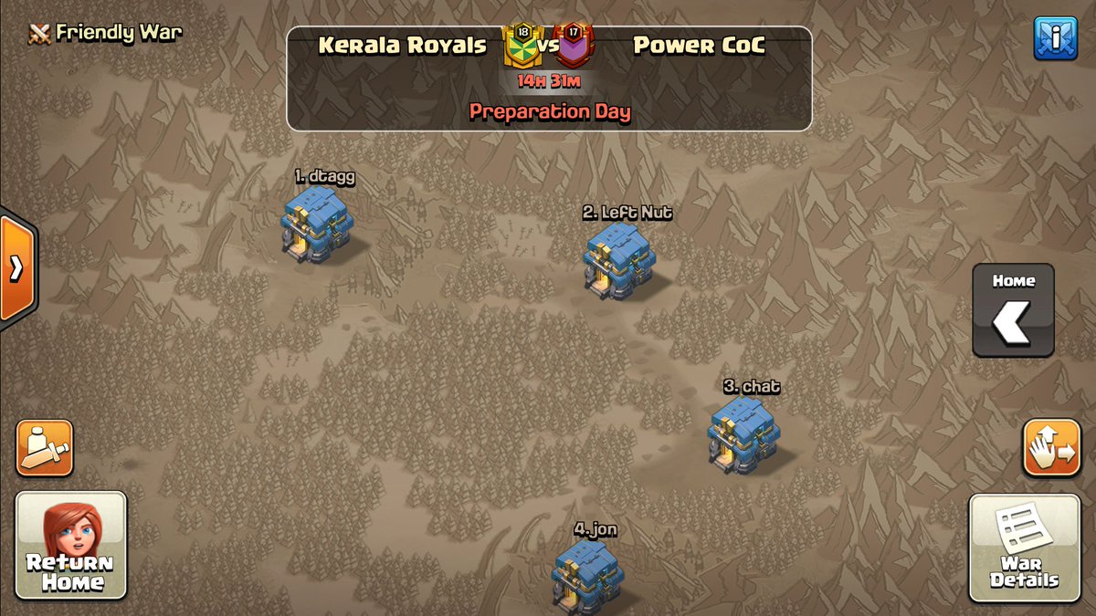 Good luck to brothers over <a href="/RealPowerCoC/">Power CoC</a> 
CWL INVITE Week 2