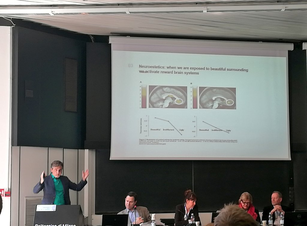 Ana_Regina_Sa's tweet photo. The neurologist, Alexey Danilov, explains how beauty will save the world... #designandhealth #dhpolimi2019 https://t.co/tYtatUfKQ2