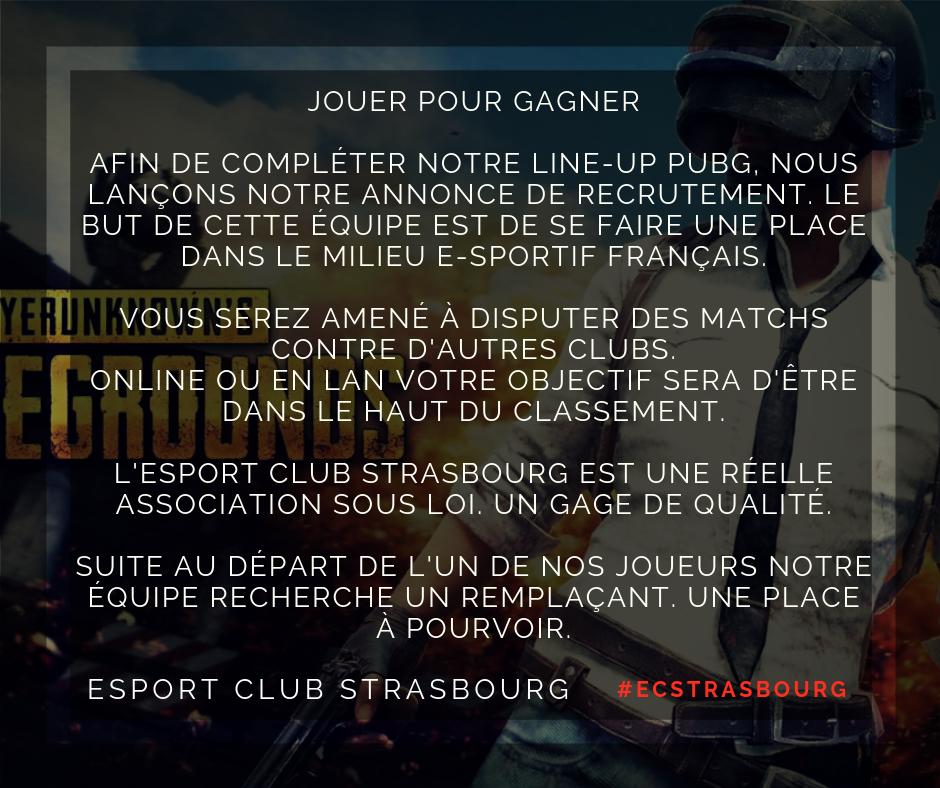ESPORT CLUB STRASBOURG tweet media