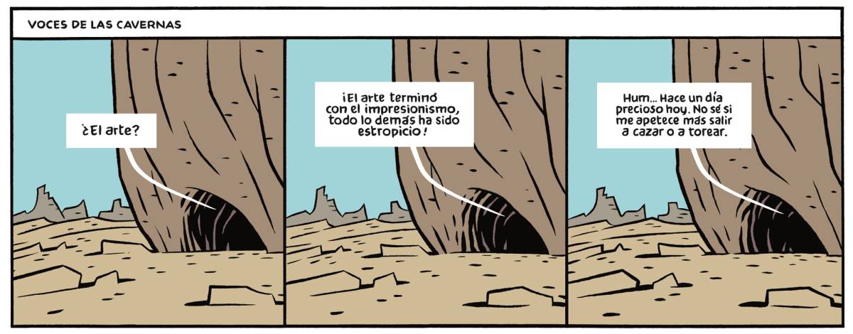 BurriezaMateos's tweet photo. Trampantojo; #viñeta de MAX. #Arte #Política #Neandertal #Caza #Toros #Estropicio https://t.co/2tmiET2rJ2 vía @babelia_elpais https://t.co/wpHC1mHIw0