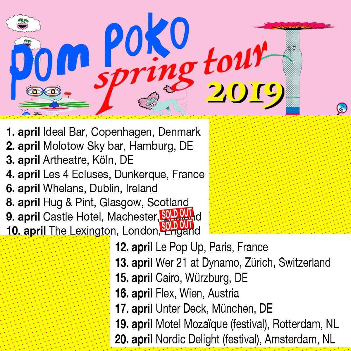 We're finally heading out for our European tour on Monday, and we're extremely excited! Hope to see lots of lovely faces <3