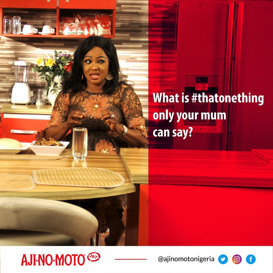 Moms are unique treasures, well cherished, loved and understanding. We know our moms better when it comes to sign languages.

What is #ThatOneThing only your mom can say? Leave your responses in the comment box.

#Ajinomoto #AjinomotoNigeria #Ajinomoto247 #MothersDay