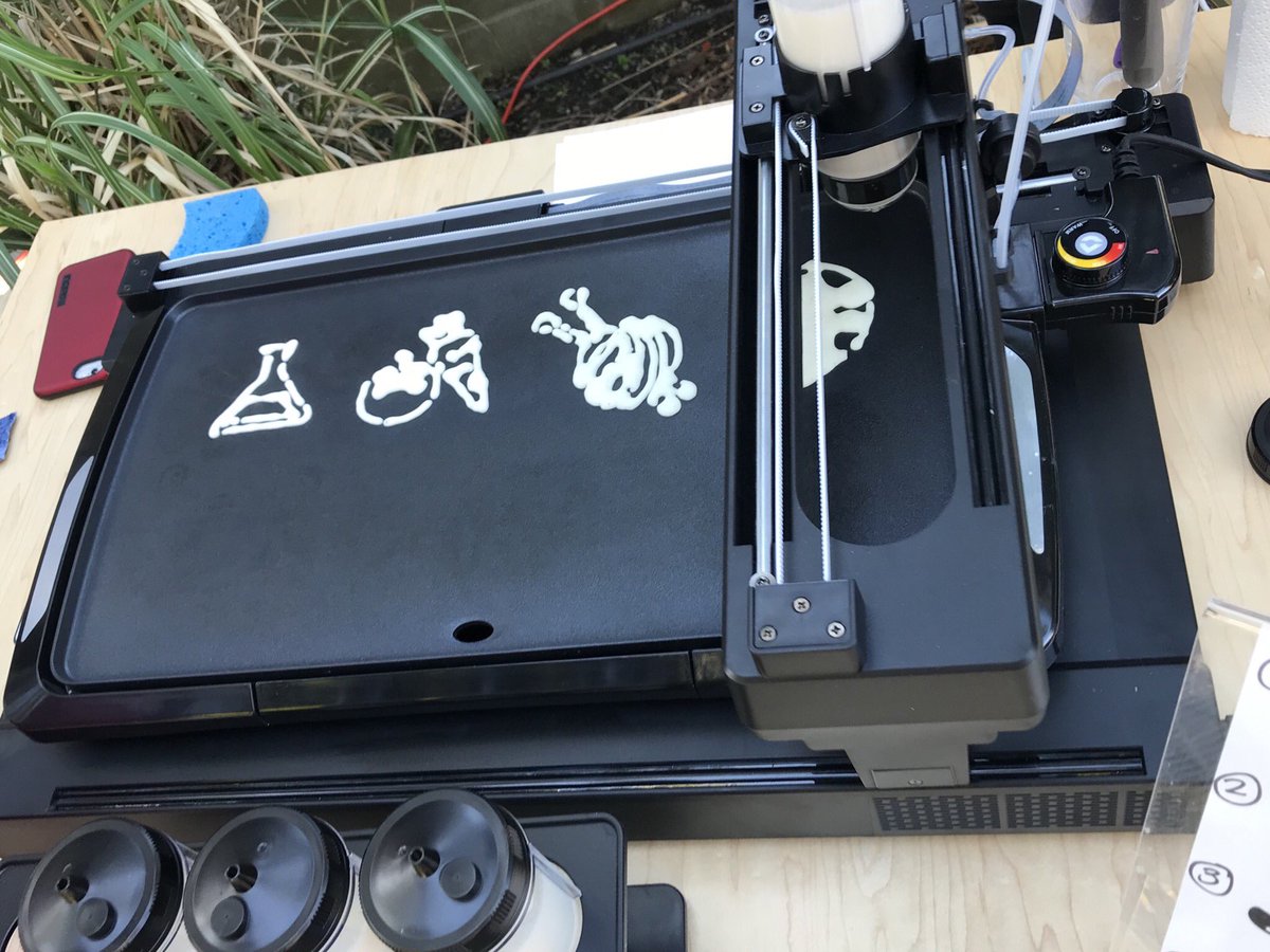 heyasteph's tweet image. If you happen to need a #pancakebot guru, this is Lauren. She’s done more batter and design tests than I can remember. It’s nice when the office smells like pancakes all week long! #makered @MakerEdOrg