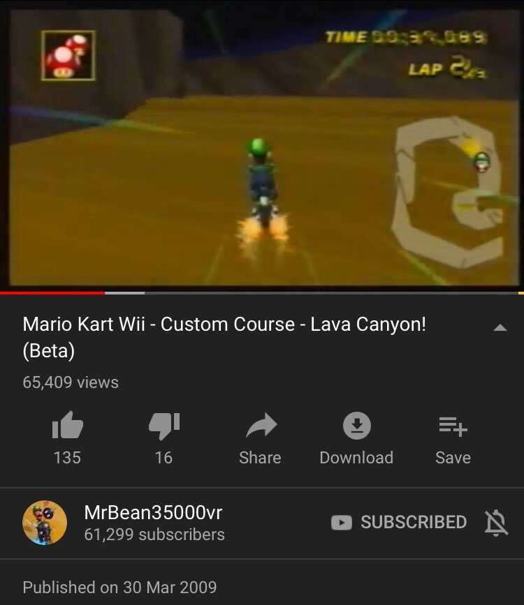 nocontextmk's tweet image. [Today marks the 10th anniversary of the very first Mario Kart Wii custom track! Thank you MrBean35000vr for everything that you have done for this community.]