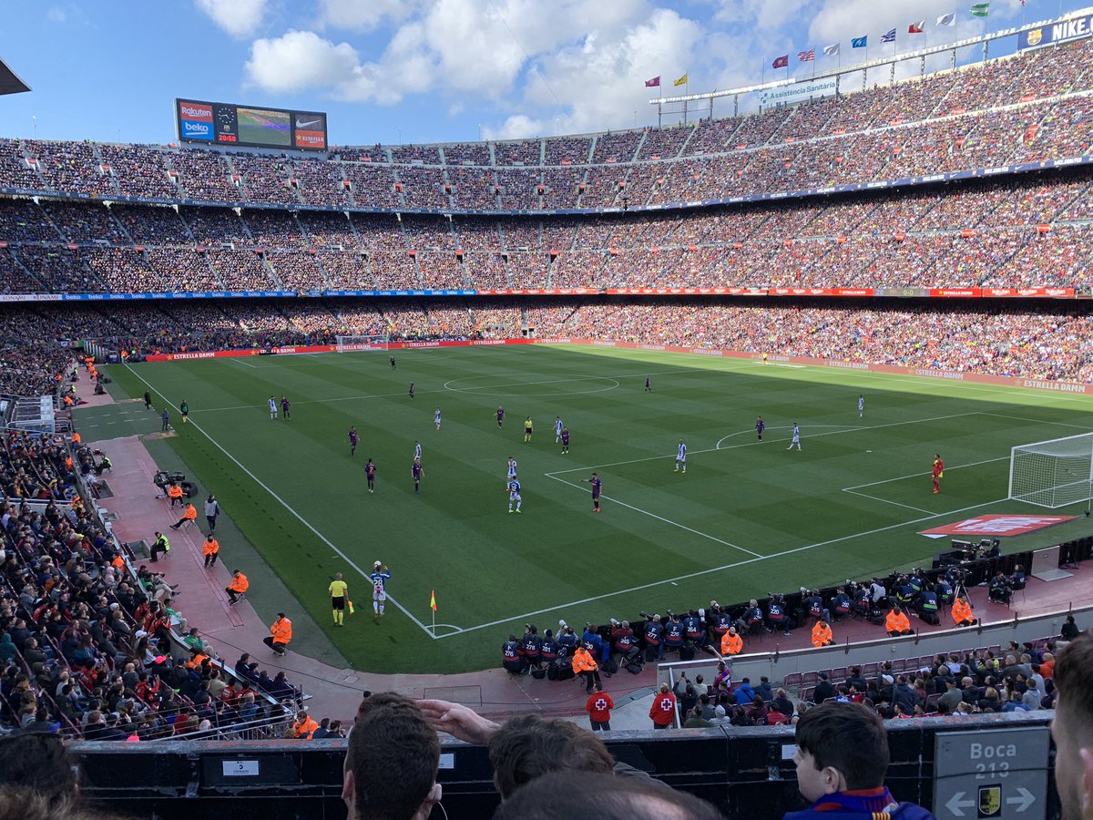 NY_experience's tweet photo. It’s game time @fcbarcelona #campnou #derbi #blaugrana https://t.co/E8opr4hOLN