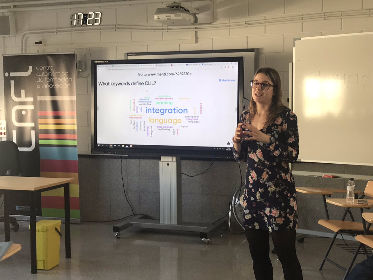 CAFIgalicia's tweet photo. Yesterday we closed our #ELAPSE @EUelapse meeting with a dissemination event about #clil and #europeanprogrammes @EUErasmusPlus for teachers. Thank you all - attendees and presenters. Very inspiring! @lauraeducacio @CFPIdiomas @acmontpellier @ALL4language @ronaldkemsies https://t.co/pCxVctD9wr