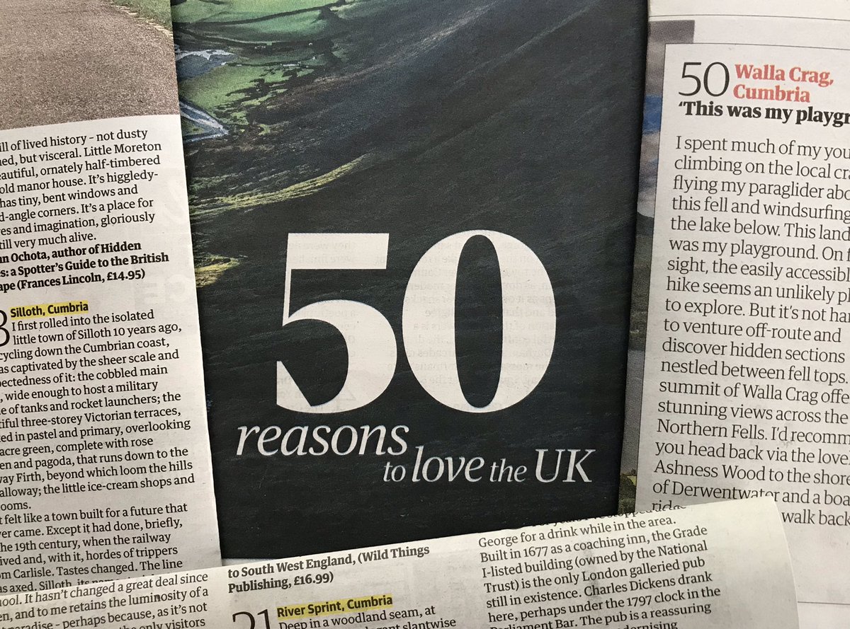 Three of ‘50 reasons to love the UK’ are in #LakeDistrict / #Cumbria in <a href="/GuardianTravel/">Guardian Travel</a> today. Walla Crag in #Borrowdale, #Silloth on Cumbria’s north west coast and the River Sprint in Longsleddale, north of #Kendal. <a href="/FeatureCumbria/">@featurecumbria</a> <a href="/VisitBorrowdale/">VisitBorrowdale</a> @CarlisleTIC <a href="/KeswickTourism/">info@keswick.org</a>