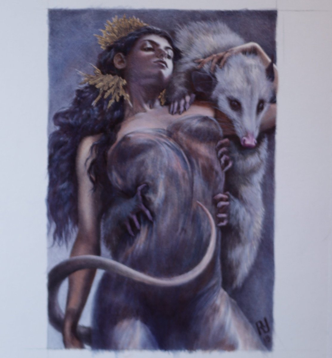 RebeccaYanovska's tweet photo. Catch this wily minx on April 6th!
#everydayoriginal #painting #druid #druishprincess #ink #inked #acrylicpaint #womenartists ⁣#art #artist #artwork #fineart #modernart  #illustration #painter #artcollector #myart #oc  #portrait  #womenpainters #femaleartist #gallery https://t.co/RM7TgeKfqr