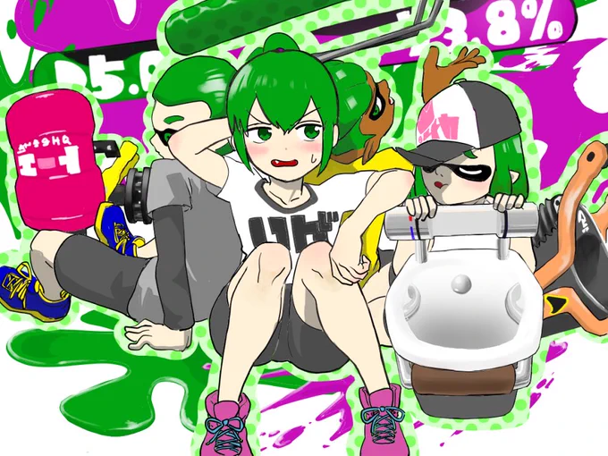 #平成最後に自分の代表作を貼る自分としてはこれらかなーと。まだ代表作とか言えるほど描いてないですけどね。それにしても五十嵐ちゃんのウケがいい…… 