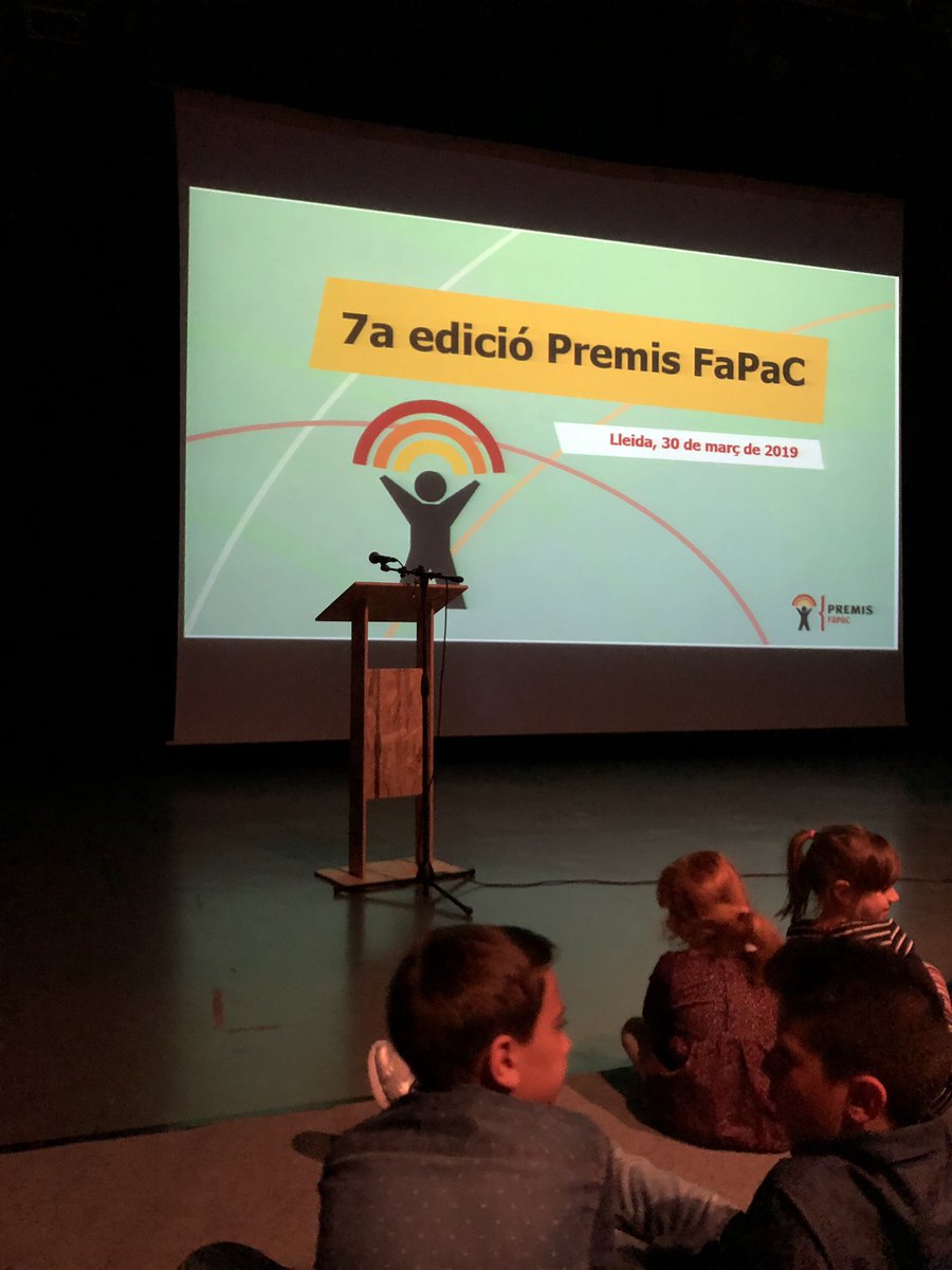DolorsCamats's tweet photo. A punt de començar! Premis als millors projectes d’escoles públiques de Catalunya, convocat per #Fapac #Lleida #PremisFapac2019 https://t.co/R1tTDAYxOx