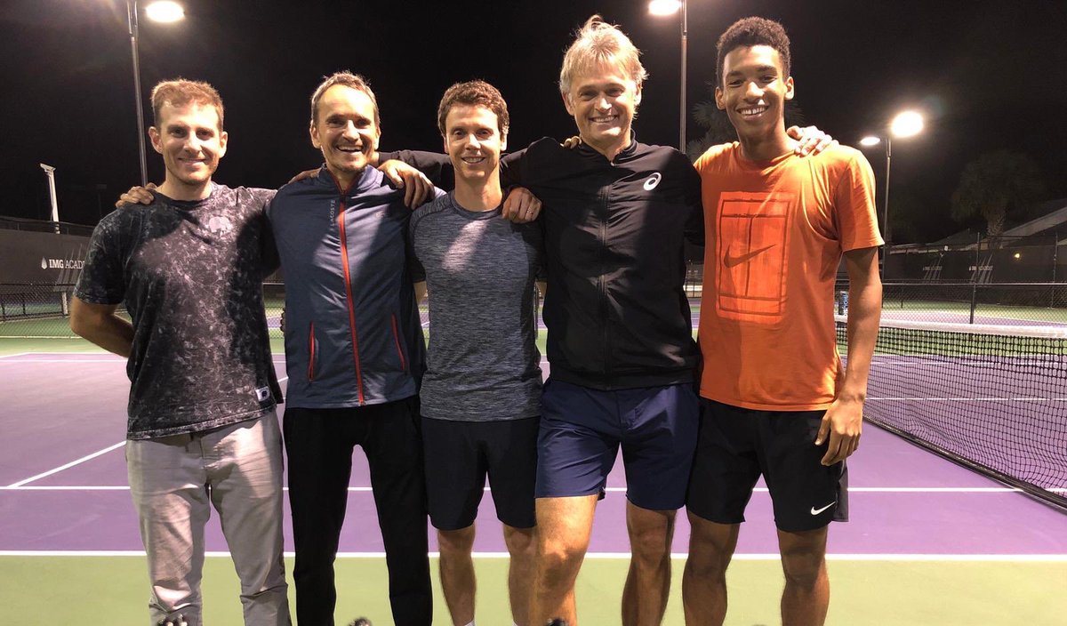 ZeTeamCan's tweet photo. Another step forward for @felixtennis and @zeteam @guillaumemarx @FredericFontang @nicoperrotte @AndresVialOpazo next clay season 🐎🥊💪🏽🔝 https://t.co/x01EFGy4bt