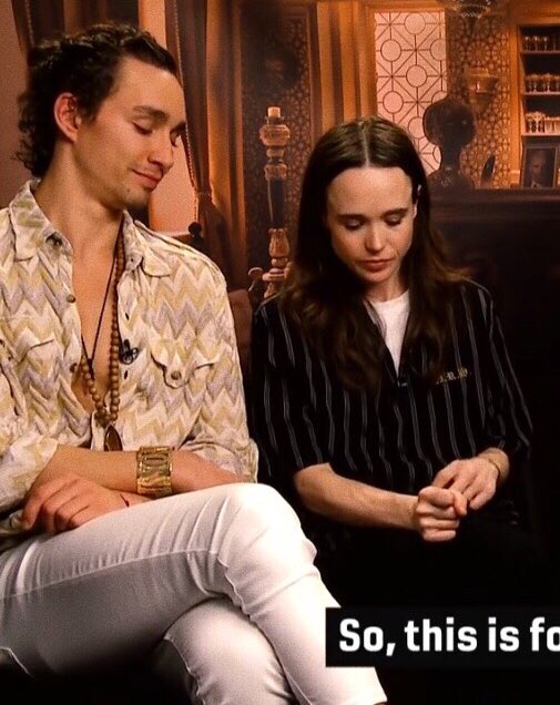 byleralone's tweet image. rob rubbing ellens arm to comfort her im not crying you are