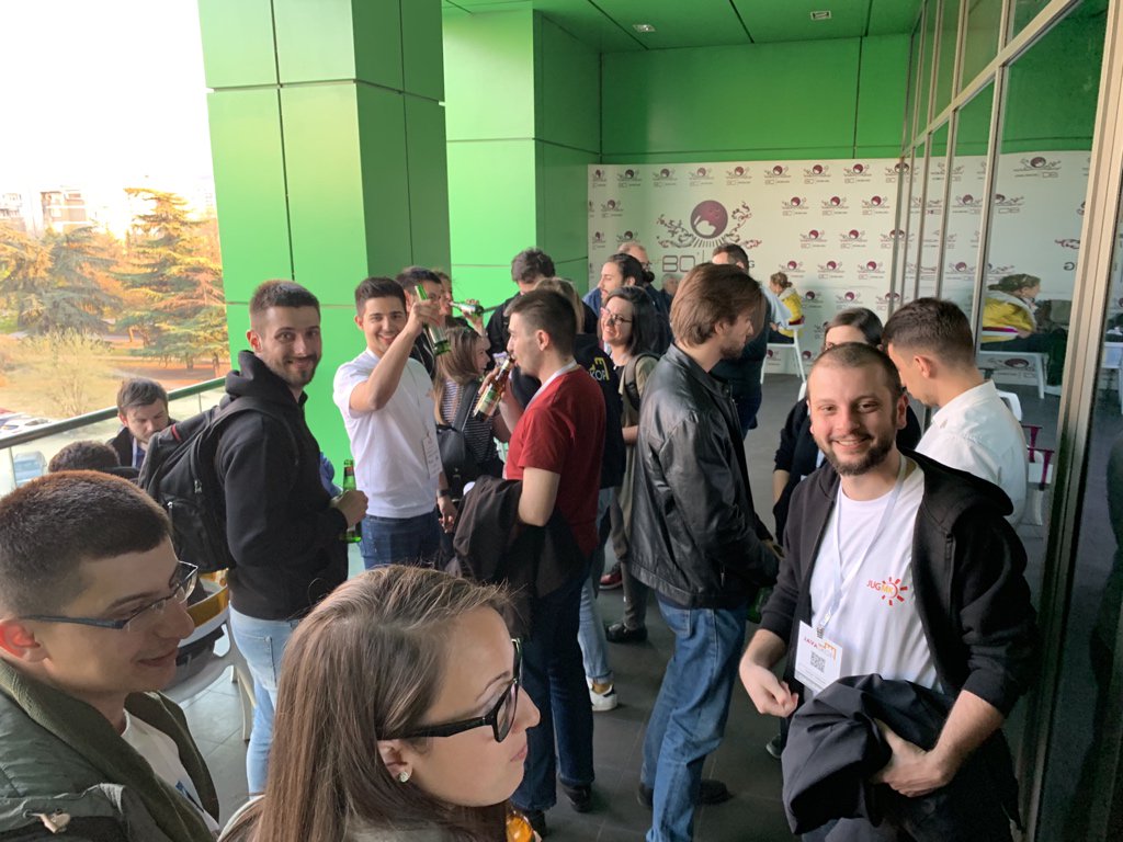 JavaUserGroupMK's tweet image. And we’re done! Join us for the afterparty #JavaSkop