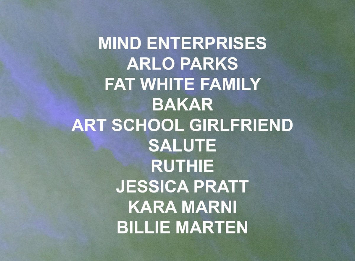 amazingradio's tweet photo. Still to come tonight with @thomaslittle_: @MindEnterprises @arloparks @FatWhiteFamily @yeaabk @art_school_gf @JessicaPrattSF @KaraMarni & new @BillieMarten. #NameTBA til 10pm.
Listen: https://t.co/QvYOhSXBBn https://t.co/wGaT5rAu4C