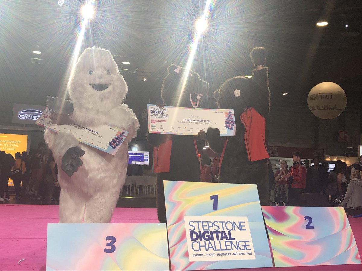 StepStoneDigit's tweet photo. Classement pour le concours de mascotte #StepStoneDigitalC :
🥇 @UPECactus 
🥈 @Groupe_IONIS 
🥉 @APT_Nancy 
Bravo à eux 👏🏻👏🏻👏🏻👏🏻 https://t.co/F40lFbTME3
